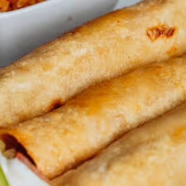 Flautas Rice & Beans.